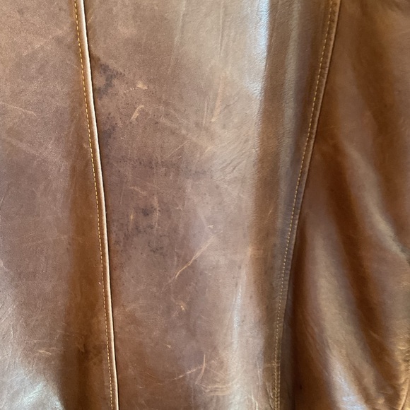Vintage Danier Men's Brown Leather Thinsulate insulation Jacket Size L - Picture 3 of 13